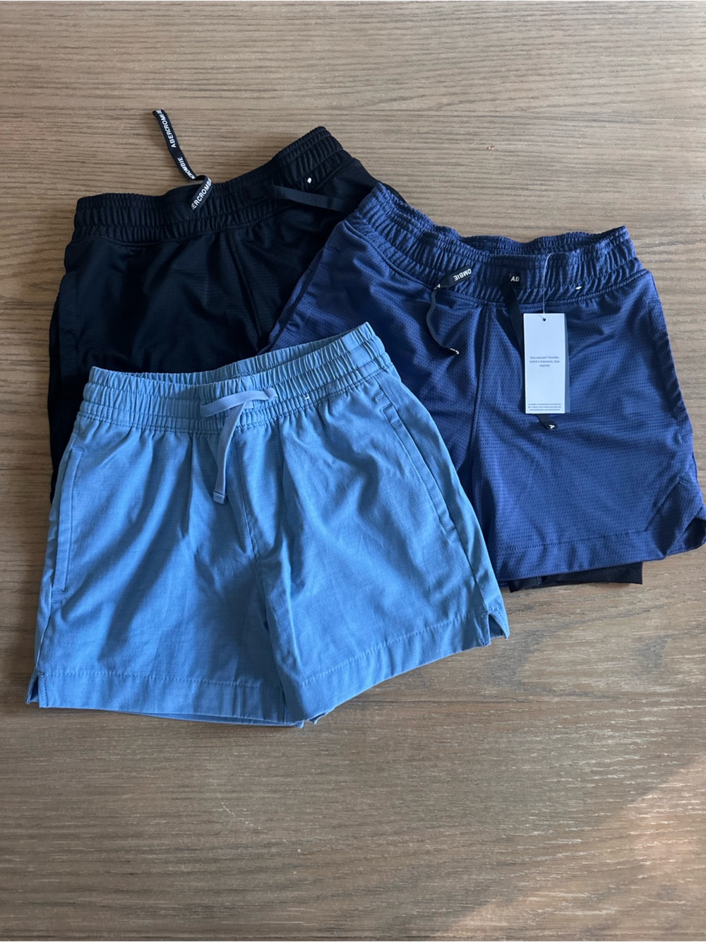 Abercrombie Kids Shorts 3-Pack Athletic Pull-On NWT/NWOT